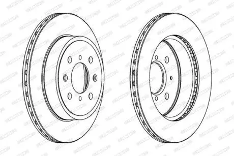 Гальмівний диск переднійЛів/Прав OPEL AGILA A SUBARU JUSTY III SUZUKI IGNIS I, IGNIS II, WAGON R, WAGON R+ 1.0-1.5 05.00 FERODO DDF1509C