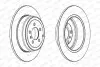 Диск гальмівний задн Лів/Прав LAND ROVER DISCOVERY I, DISCOVERY II, RANGE ROVER II, RANGE ROVER III 2.5D-4.6 10.89-08.12 FERODO (DDF1518C1) зображення 1