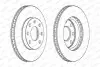 Фото Гальмівний диск переднійЛів/Прав CHEVROLET CORSA, LANOS DAEWOO LANOS, NEXIA FSO LANOS OPEL ASCONA C, ASTRA F, ASTRA F CLASSIC, COMBO, CORSA A, CORSA A TR 1.2-2.0 09.82 FERODO (DDF151C) зображення 2