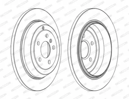 Гальмівний диск задній Лів/Прав MERCEDES M (W164), R (W251, V251) 3.0/3.0D/3.5 02.05-12.14 FERODO DDF1530C