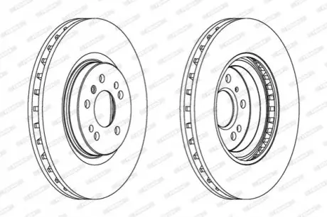 Диск тормозной FERODO DDF1533C1