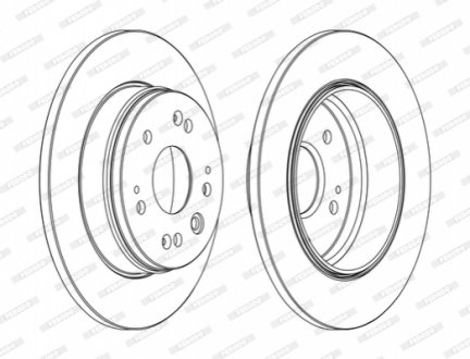 Диск тормозной FERODO DDF1540C (фото 1)