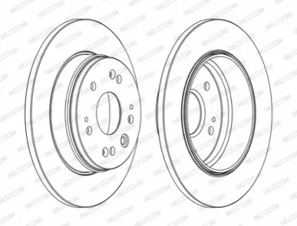 Диск тормозной FERODO DDF1540C