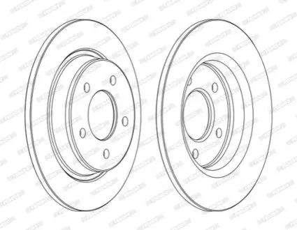 Фото Гальмівний диск FERODO (DDF1546C) зображення 1