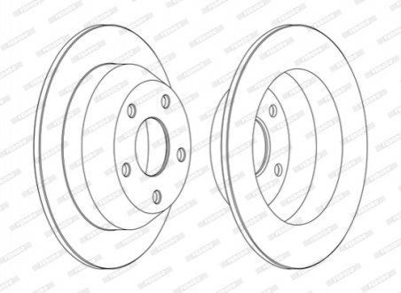 Диск гальмівний - (52098666) FERODO DDF1553C