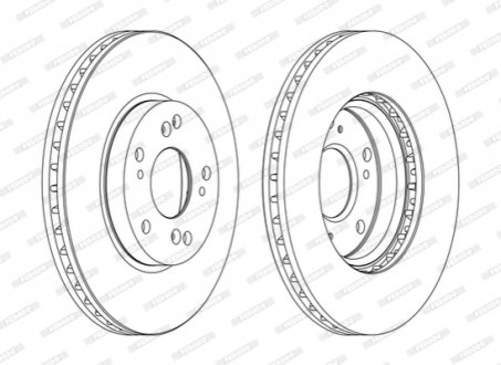 Тормозной диск FERODO DDF1557C