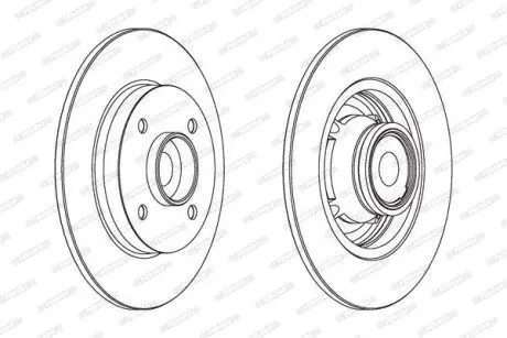 Диск тормозной FERODO DDF15601