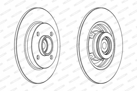 Гальмівний диск FERODO DDF15611 (фото 1)