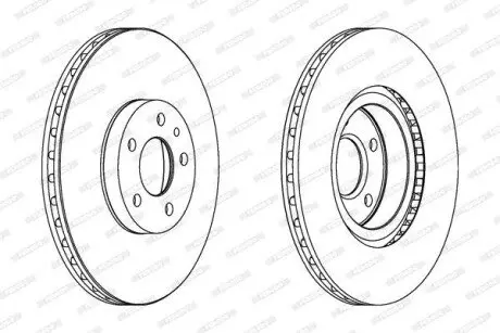 Диск тормозной FERODO DDF156C