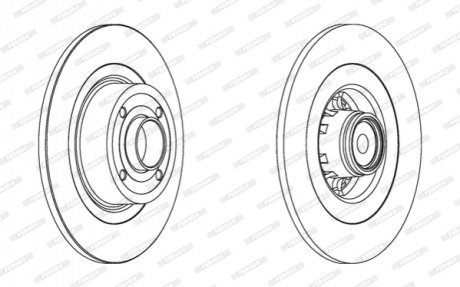 Диск тормозной FERODO DDF15701