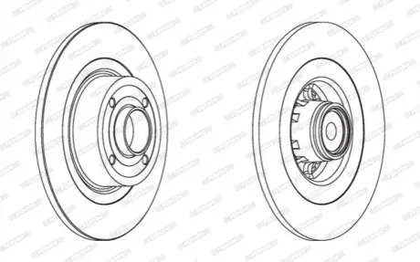 Диск тормозной FERODO DDF15701