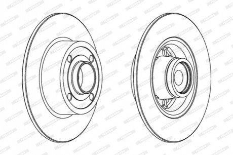 Диск гальмівний з підшипником FERODO DDF15711 (фото 1)