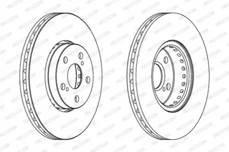 Диск тормозной FERODO DDF1575C