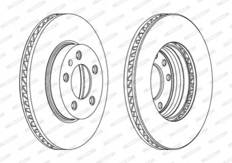 Диск гальмівний FERODO DDF1591LC1