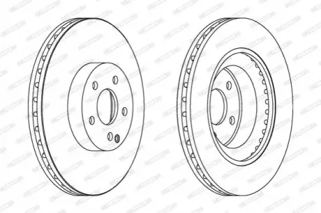 Диск тормозной FERODO DDF1595C1