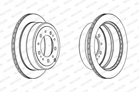 Диск гальмівний FERODO DDF1597C1