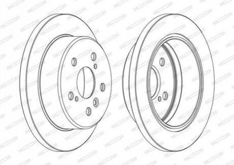 Диск тормозной FERODO DDF1598C (фото 1)