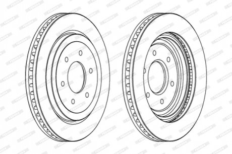 Диск тормозной FERODO DDF1611C1 (фото 1)