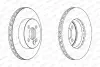 Гальмівний диск переднійЛів/Прав MINI (R56), (R57), (R58), (R59), CLUBMAN (R55), CLUBVAN (R55) 1.4-2.0D 09.06-06.15 FERODO (DDF1617C) зображення 2