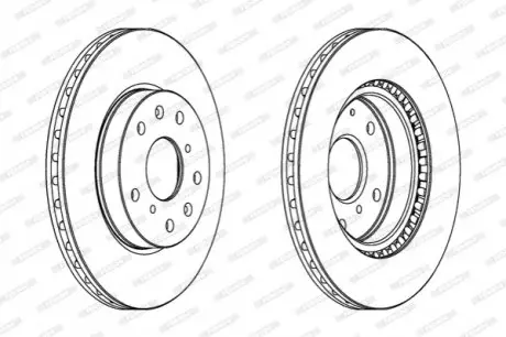 Диск тормозной FERODO DDF1620C