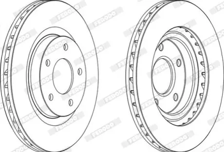 Фото Диск гальмівний (передній) Citroen C4/Peugeot 4008/Mitsubishi Outlander 12-(294x26) FERODO (DDF1624) зображення 1