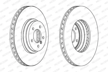Диск тормозной FERODO DDF1634C1