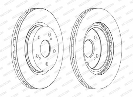 Диск тормозной FERODO DDF1635C (фото 1)