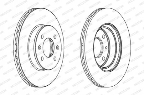 Диск тормозной FERODO DDF1636C