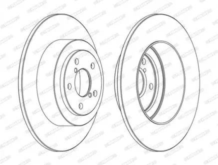 Диск тормозной FERODO DDF1647C