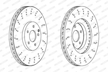 Диск тормозной FERODO DDF1650C1 (фото 1)