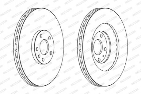 Диск тормозной FERODO DDF1661C1