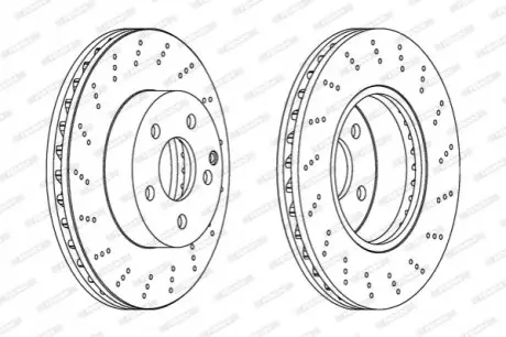 Фото Диск тормозной FERODO (DDF1693C) изображение 1