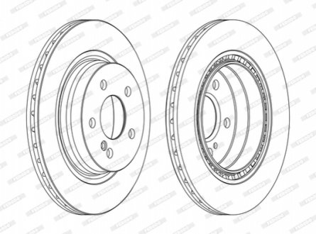 Диск тормозной FERODO DDF1700C