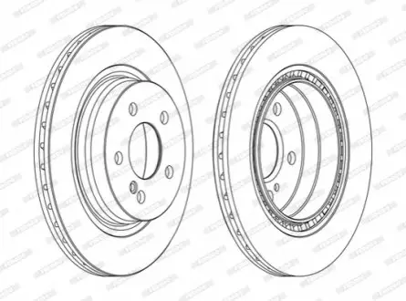 Диск тормозной FERODO DDF1700C
