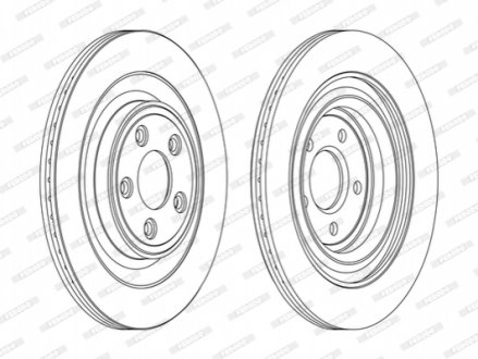 Диск тормозной FERODO DDF1703C (фото 1)