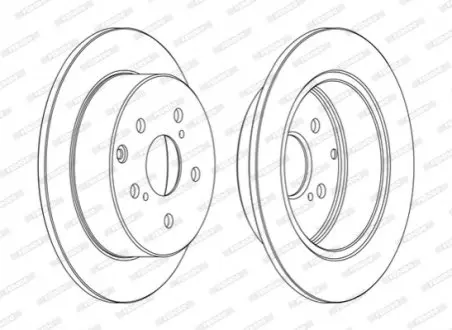 Диск тормозной FERODO DDF1704C