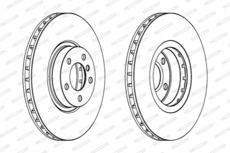 Диск тормозной FERODO DDF1713C1