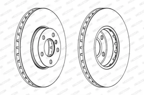 Диск тормозной FERODO DDF1714C1