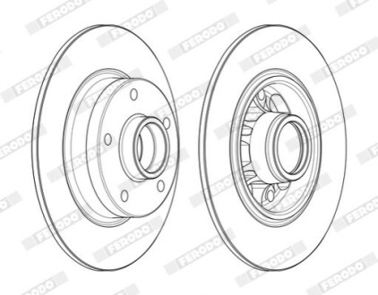 Гальмівний диск FERODO DDF17301