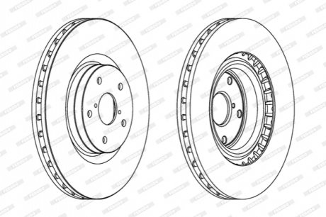 Диск тормозной FERODO DDF1749C1 (фото 1)