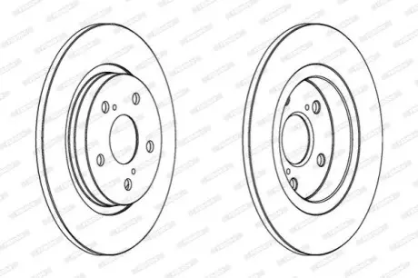 Тормозной диск FERODO DDF1755C