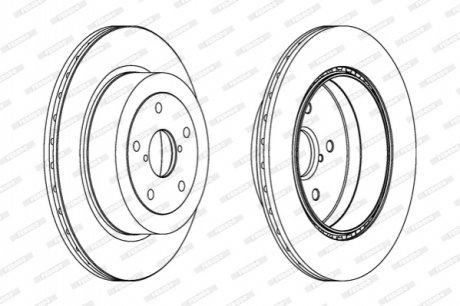 Диск гальмівний FERODO DDF175