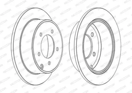 Фото 1 — Диск гальмівний (задній) Jeep Compass/Dodge Caliber 06- (262х10) FERODO (DDF1762C) Фото Диск гальмівний (задній) Jeep Compass/Dodge Caliber 06- (262х10) FERODO (DDF1762C) зображення 1