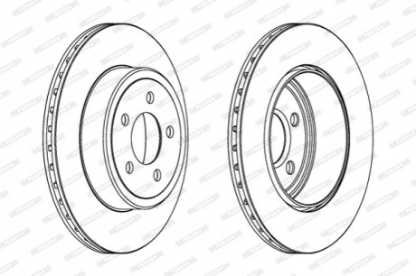 Диск тормозной FERODO DDF1766C1