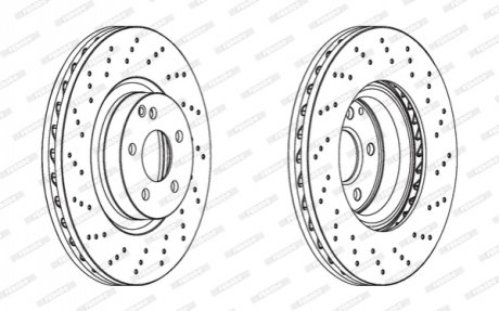 Гальмівний диск FERODO DDF1769C1