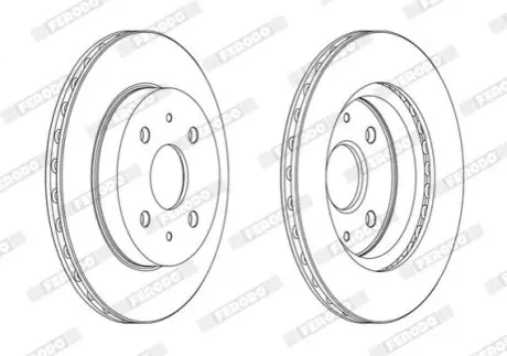 Гальмівний диск FERODO DDF1774C Купити в Україні