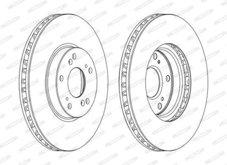 Диск тормозной FERODO DDF1775C