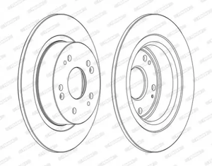 Фото 1 — Диск гальмівний (задній) Honda Accord VIII 08-(282x9) FERODO (DDF1776C) Фото Диск гальмівний (задній) Honda Accord VIII 08-(282x9) FERODO (DDF1776C) зображення 1