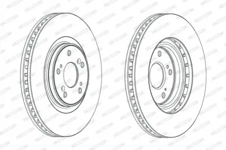 Диск тормозной FERODO DDF1777C1