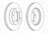 Фото Гальмівний диск переднійЛів/Прав TOYOTA FORTUNER, HILUX VII, HILUX VIII 2.4D/2.5D/3.0D 11.04 FERODO (DDF1783C) зображення 2